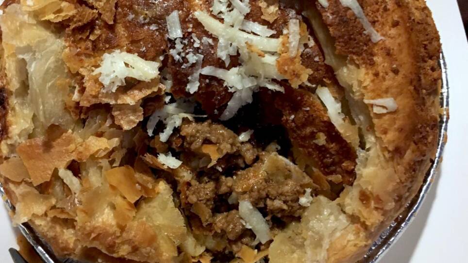 Juicy beef in a buttery pastry shell.