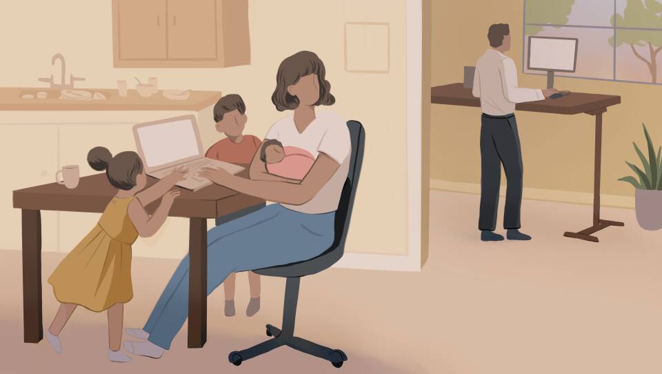 Couples are struggling to redefine their own roles as they look to navigate a pandemic that has upended many aspects of domestic life.