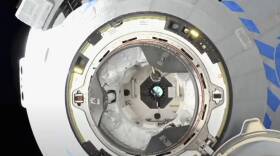 The Boeing Starliner prepares to dock at the International Space Station on Friday.