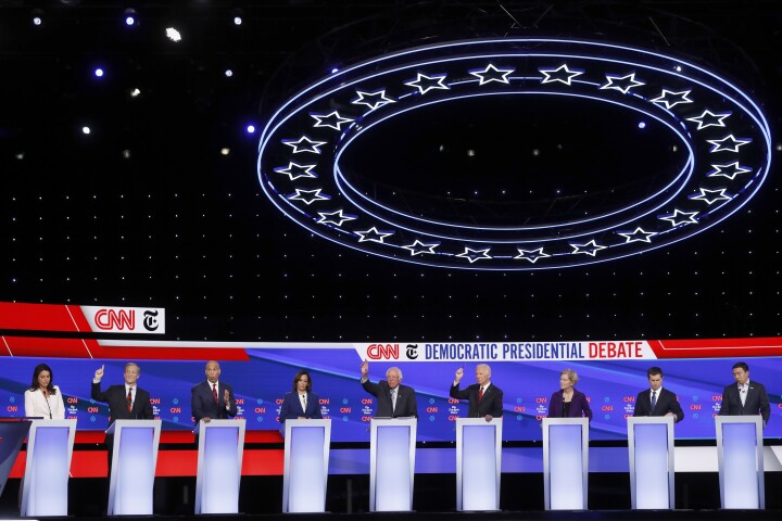 Image 20 Democratic Presidental Debate