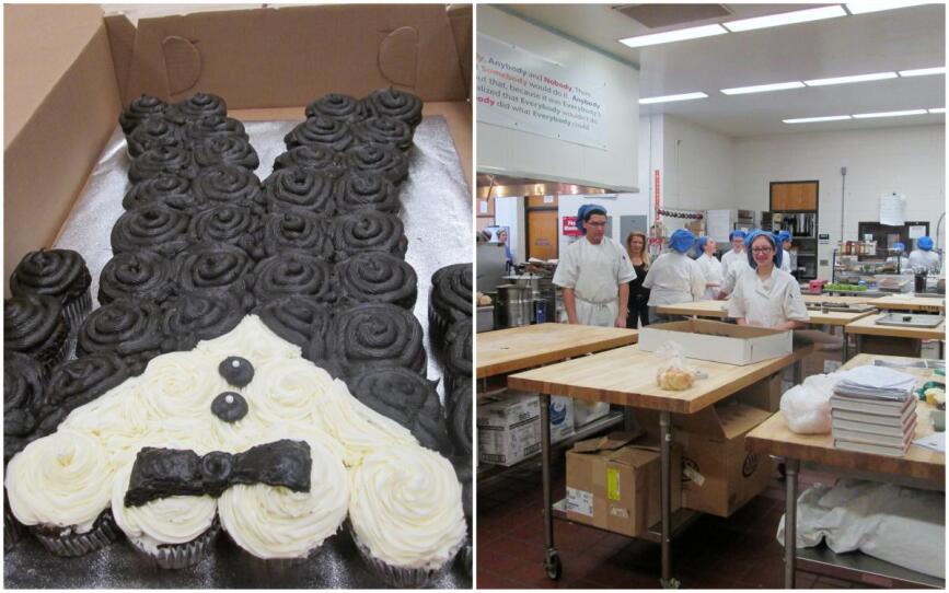 Grooms Cake & Student Chefs.