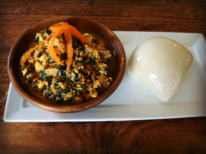 Nigerian Fufu at Suya Joint.
