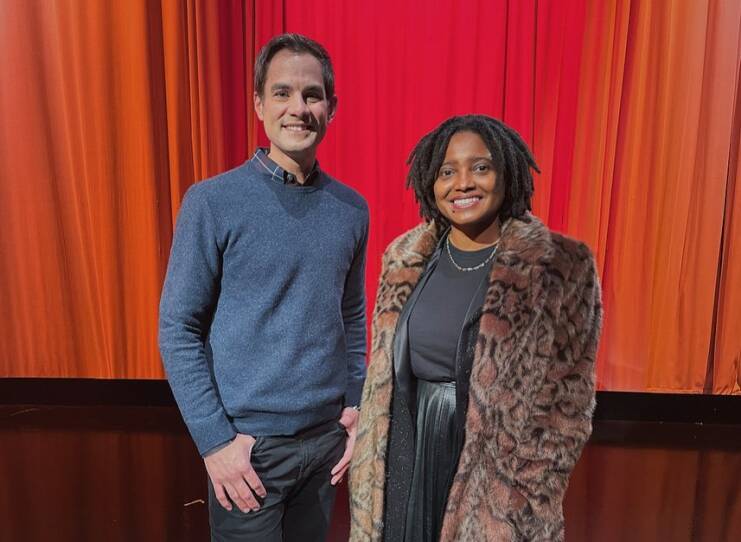 Jared Bowen and Tracy K. Smith