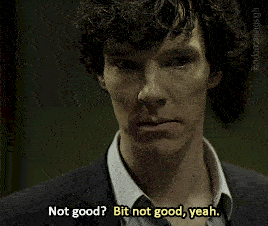 A man awkwardly asks "not good?" to which his friend replies "bit not good, yeah."
