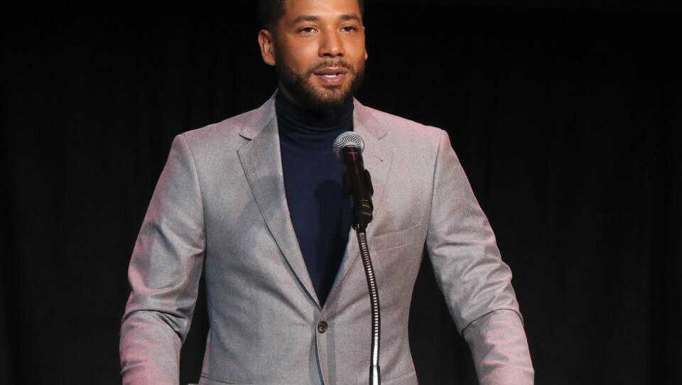 Jussie Smollett, seen speaking last month at an awards ceremony held in Los Angeles by Children's Defense Fund California.