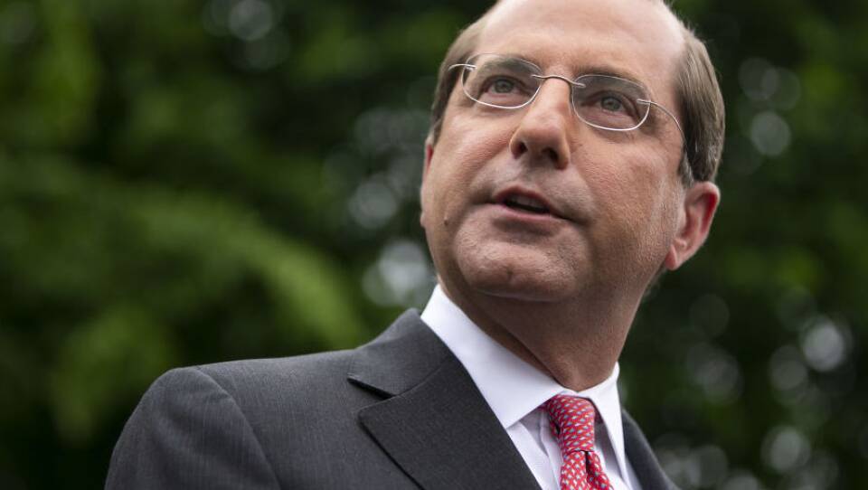 Alex Azar, secretary of Health and Human Services, announced a new rule requiring drugmakers to publish drug list prices in TV ads.