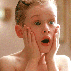 In the famous moment from Home Alone, a little boy smacks his cheeks and screams