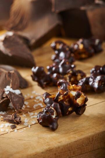 Sea Salt Chocolate Caramel popcorn from Ava’s Caramel Popcorn.