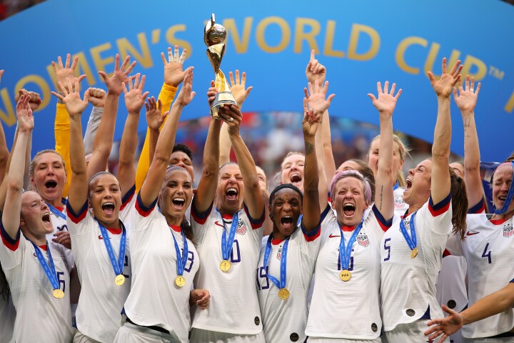 The USA celebrates victory at the 2019 FIFA Women's World Cup in France. Will they repeat their success for a third time?