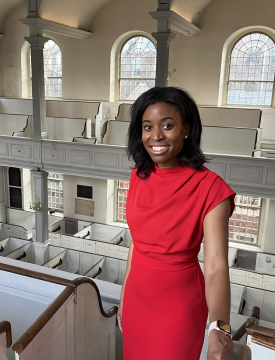 Jaimie Cruwley at North Old Church in Boston