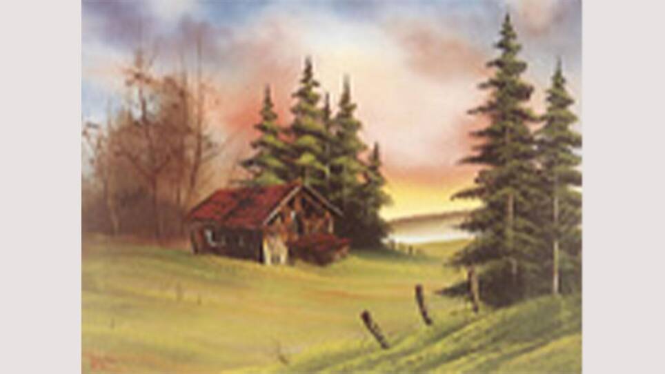 Cabin in Sunset