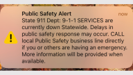 Public safety alert sent out to Massachusetts residents.