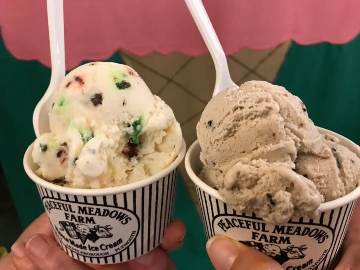 Ice Cream at Peaceful Meadows Farm in Plymouth.