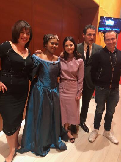 GBH Drama's Amanda-Rae Prescott with the creative team for 'Victoria' at a premiere.