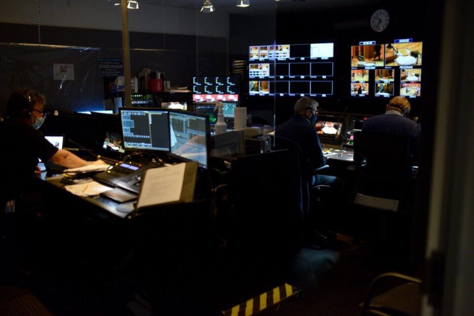 Production Group Blog3: The production group working in the control booth