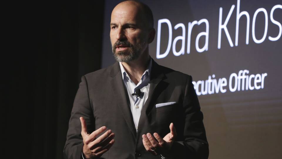 Uber announced its settlement with 50 U.S. states and the District of Columbia, paying a penalty and promising to make its data security more robust. Here, Uber  CEO Dara Khosrowshahi is seen at an event in New York earlier this month.