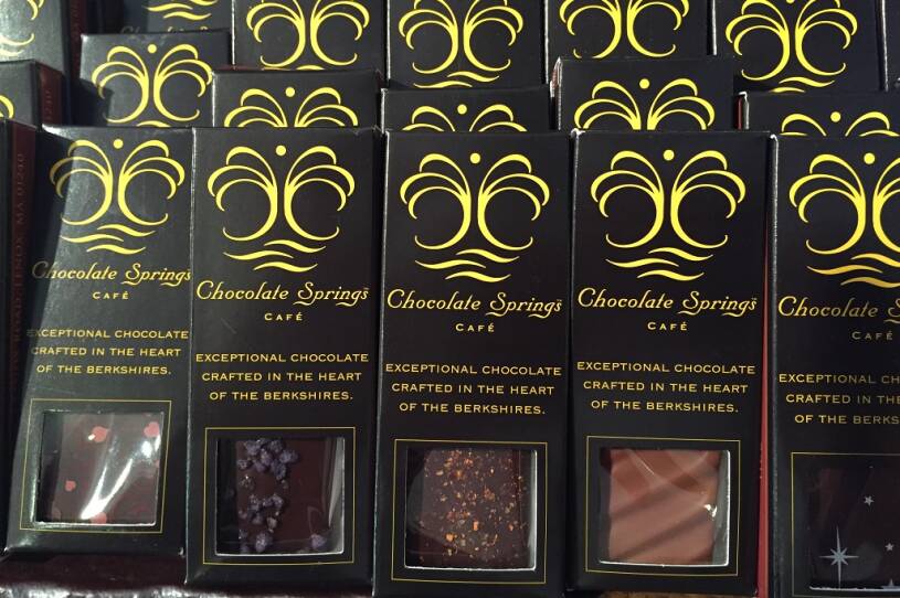 Confections at Chocolate Springs Cafe in Lenox Commons.
