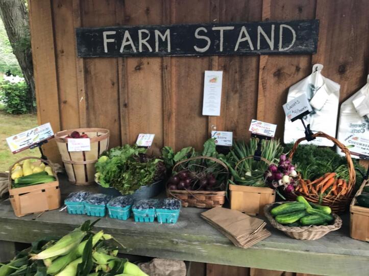 The Farm Stand at Bramhall's Country Store in Plymouth.