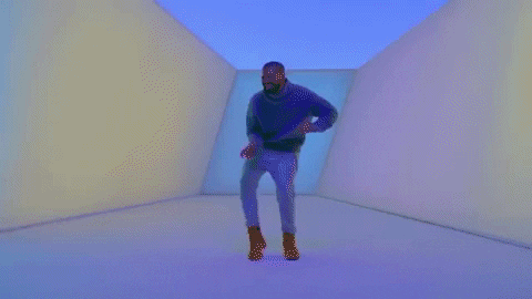 A man dances, badly