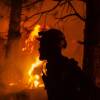 A firefighter during night operations recently on the Bootleg fire in southern Oregon.
