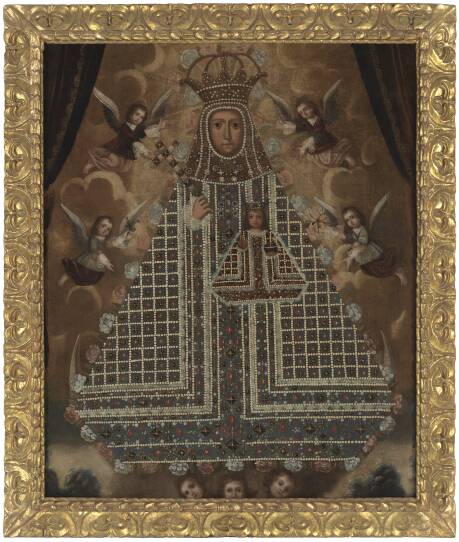 A painting from colonial Latin America accredited to an artist active in the Viceroyalty of Peru