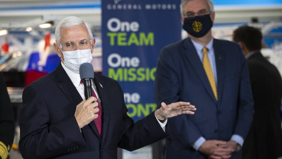 Mike Pence, Eric Holcomb