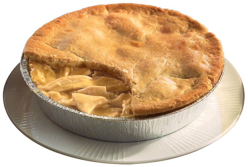 The white-meat chicken pie, from Willow Tree Farm in Attleboro.