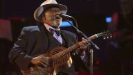 Taj Mahal performs at the 2018 Grammys.