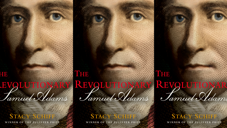 Three book covers stacked side by side show a close-up look on a pensive man dressed in period garb