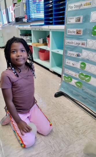 Wenciana Pierre is a kindergartener in West Springfield, Massachusetts. Her family is living in a hotel that's been turned into an emergency shelter by the state. They arrived in the U.S. this summer from Haiti.