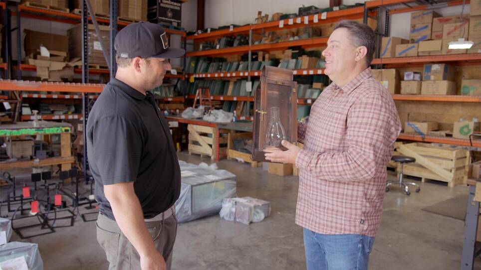 E1 | NOLA Lantern, Rusty Patio Set | Ask This Old House