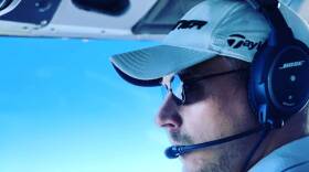During his flight on Monday, "As I turned to my left and looked down, I could see the head of the snake receding back underneath my seat," pilot Rudolf Erasmus says. "At which point there was a moment of stunned silence, to be brutally honest." He turned the plane around and landed safely at a nearby airport.