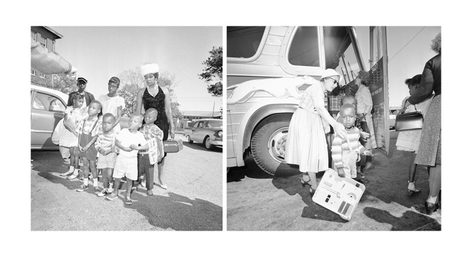 Lela Mae Williams, 36, of Huttig, Ark., and seven of the nine children____.jpg