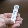 Positive Cassette rapid test for COVID-19, Test Result by Using Rapid Test Device for COVID-19 Novel Coronavirus.