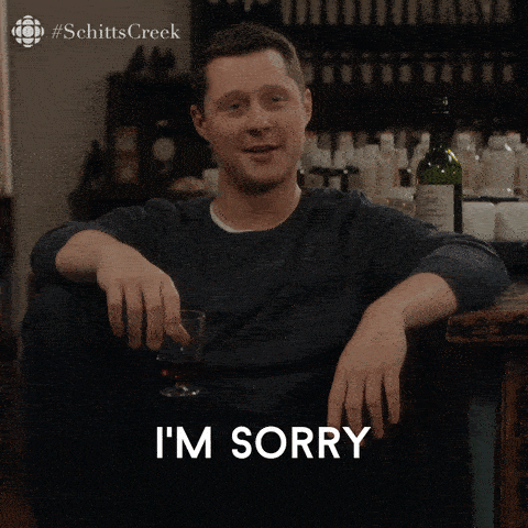 A man says "I'm sorry, what did you just say?"