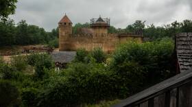 Construction is afoot at Guédelon castle, in France's northern Burgundy region, where builders and crafts people are using tools and methods from the Middle Ages.