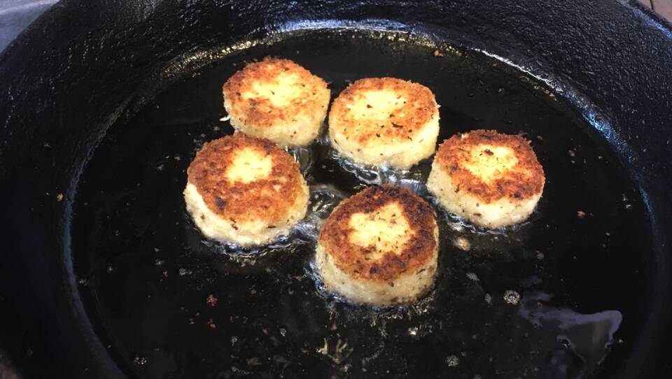 These fish croquettes were grown in a lab rather than in a fish.