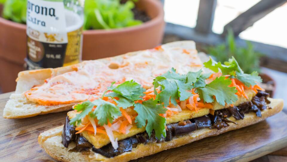 Eggplant Banh Mi.