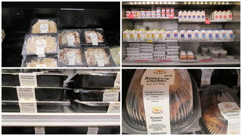 The dairy section at Daily Table.