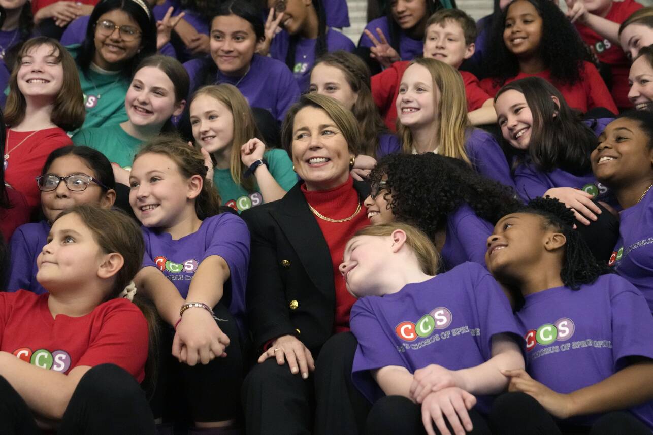 Gov. Healey with Children's Chorus Boston