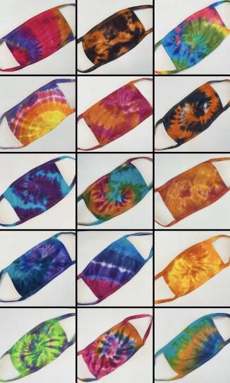 Face masks that are sold on The Electric Dye Co.