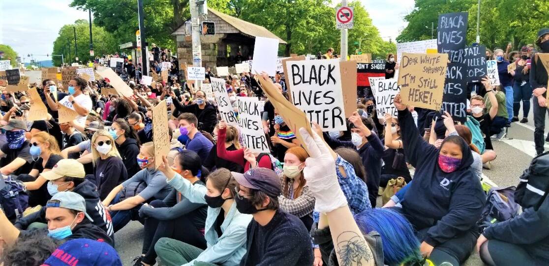 BLM Protest Blue Hill Avenue