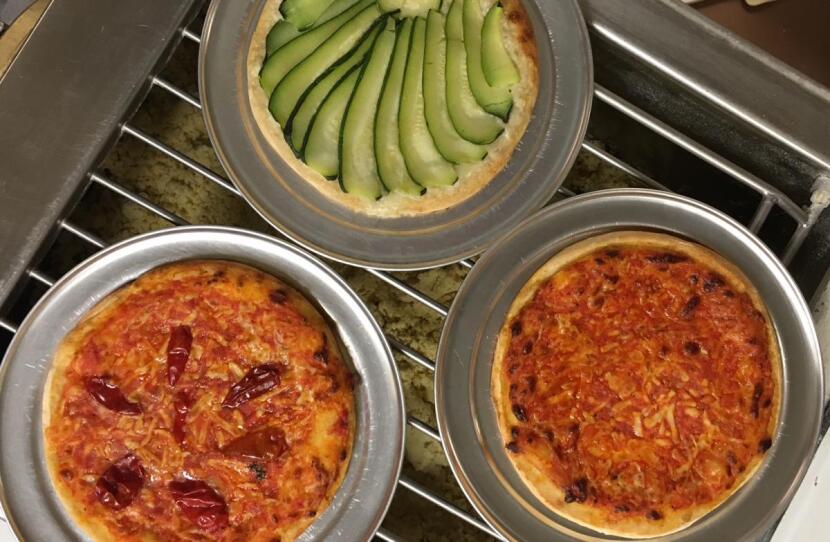 8-inch pizzas at Capone Foods in Union Square.