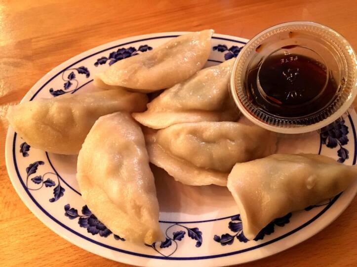 The steamed pork and chive dumplings at Dumpling Daughter.