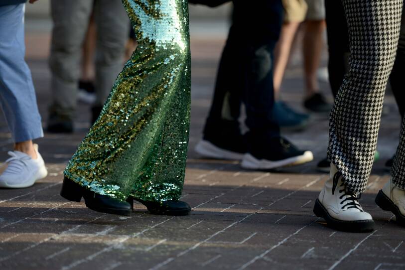 Dancing legs.