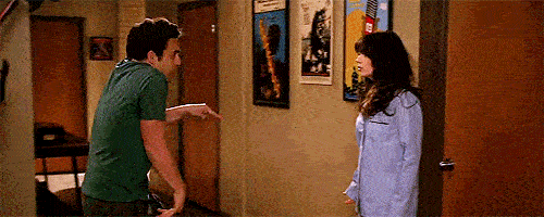 A man awkwardly panic moonwalks away from a conversation
