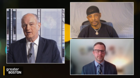 Joseph Jabir Pope with Jim Braude and Jeffrey Harris