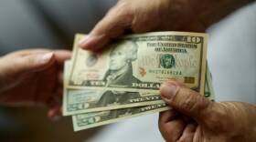 Paying with dollars!