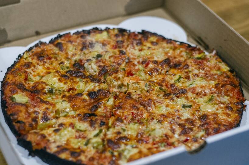 Dill Pickle Pizza at Hot Box