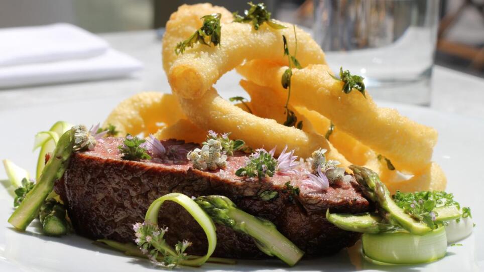 Ribeye with Parmesan Churros.